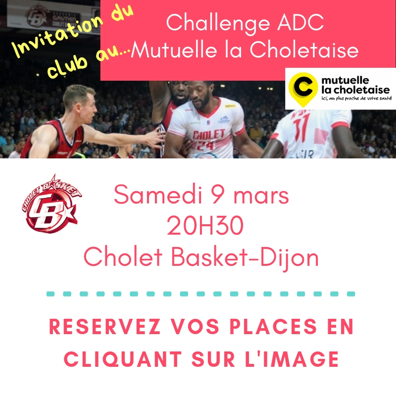 Challenge ADC La Mutuelle Choletaise Samedi 9 mars